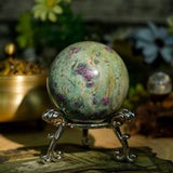 Ruby in Fuchsite Sphere - helmsman - crystal