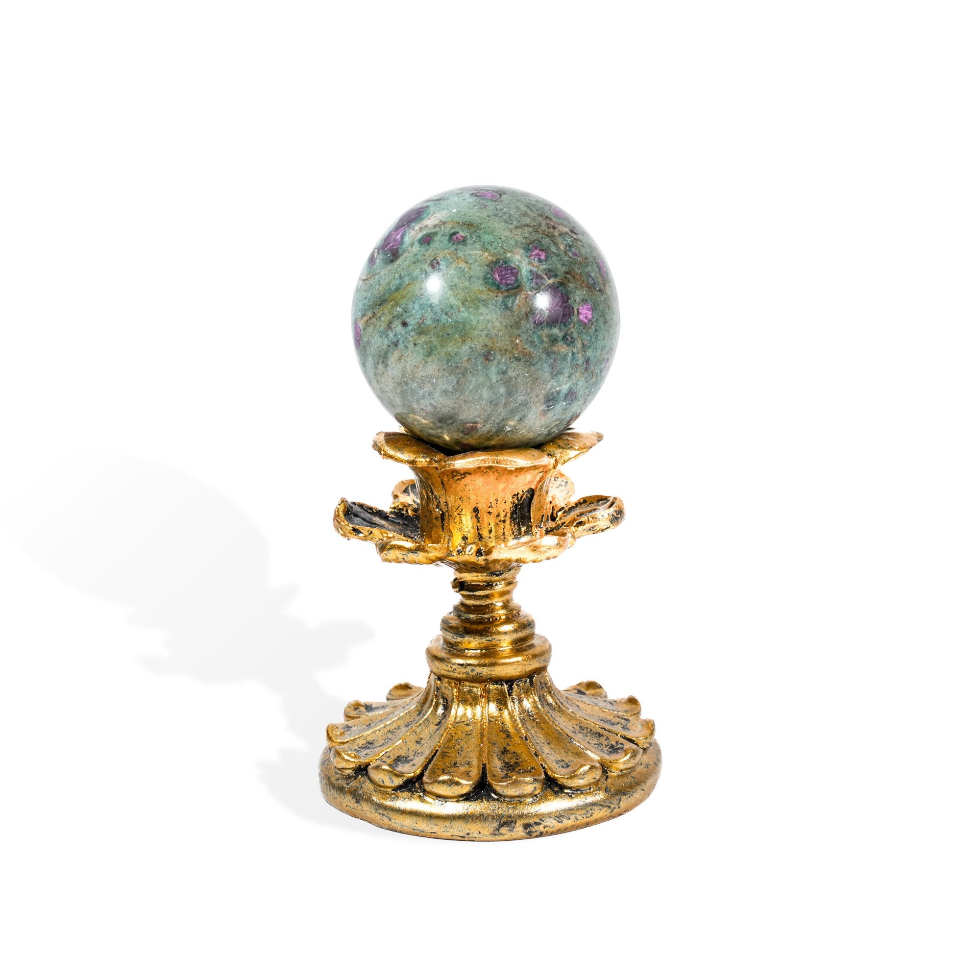 Ruby in Fuchsite Sphere - helmsman - crystal