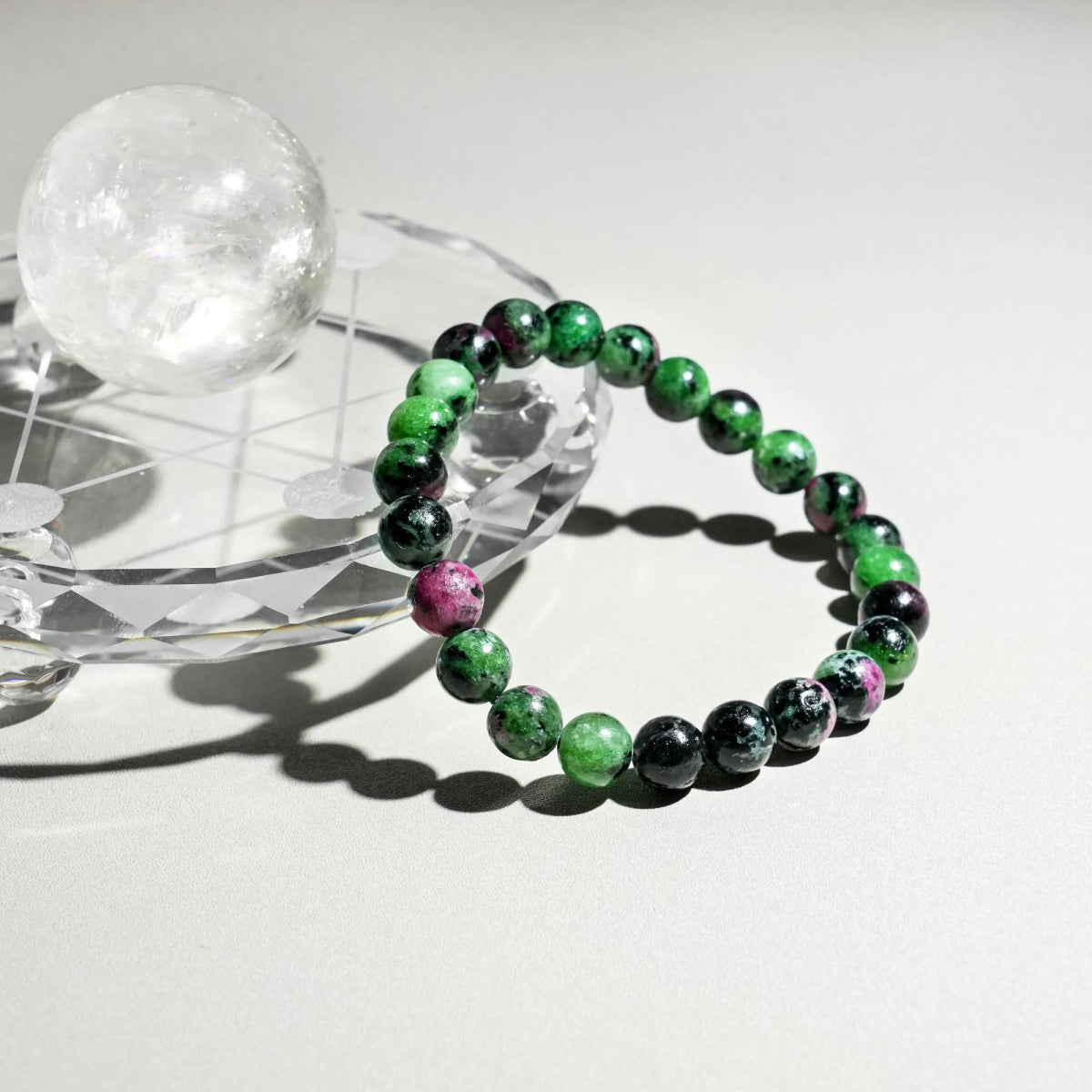 Ruby in Zoisite Bracelet - helmsman - crystal
