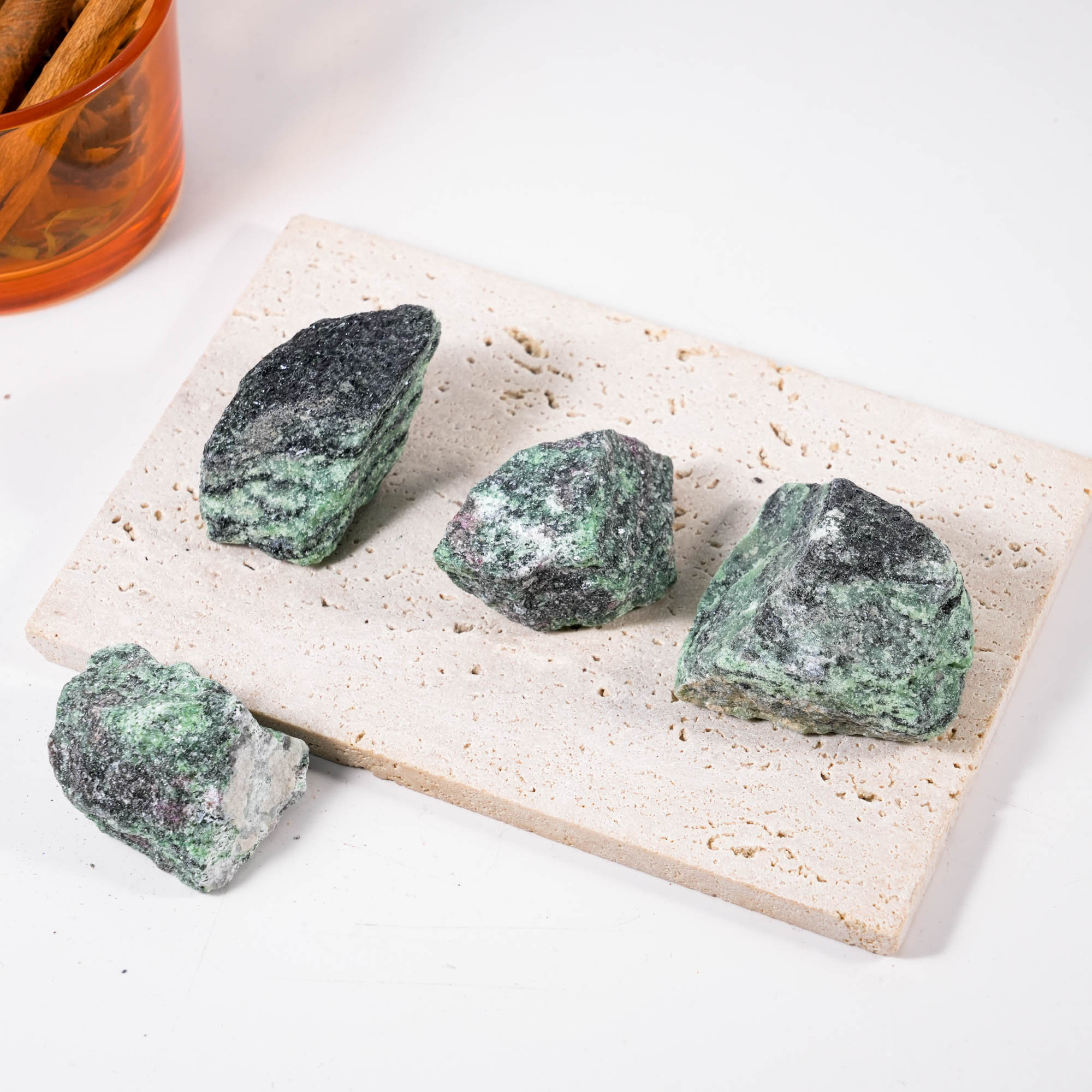 Ruby in Zoisite Rough - helmsman - crystal