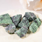 Ruby in Zoisite Rough - helmsman - crystal