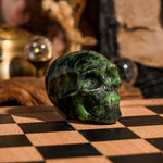 Ruby in Zoisite Skull - helmsman - crystal