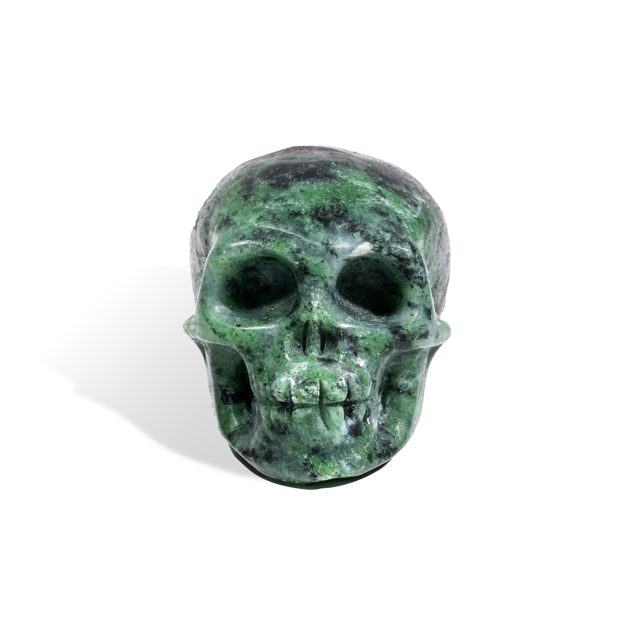 Ruby in Zoisite Skull - helmsman - crystal