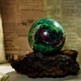 Ruby in Zoisite Sphere - helmsman - crystal