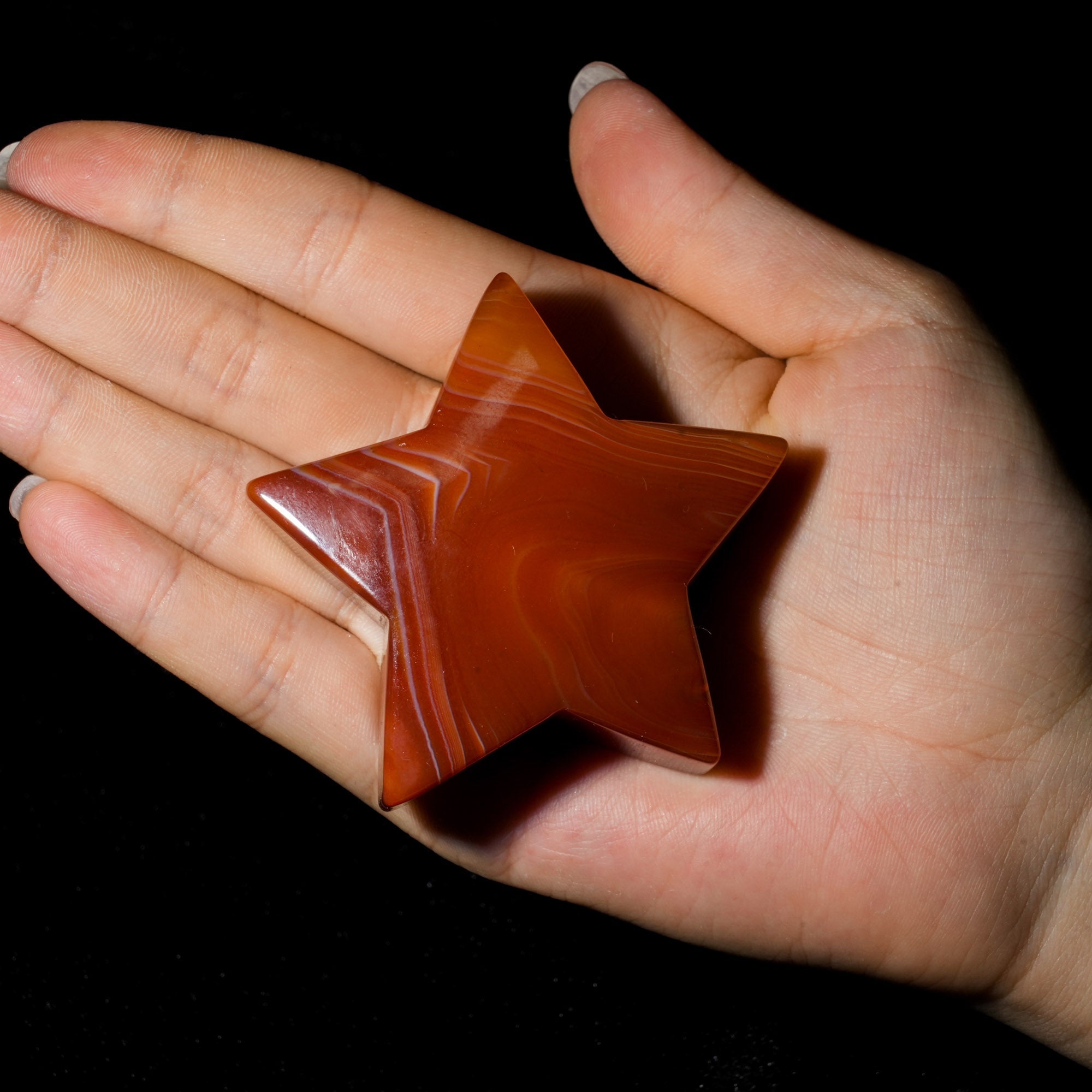 Sardonyx Pentagram - helmsman - crystal