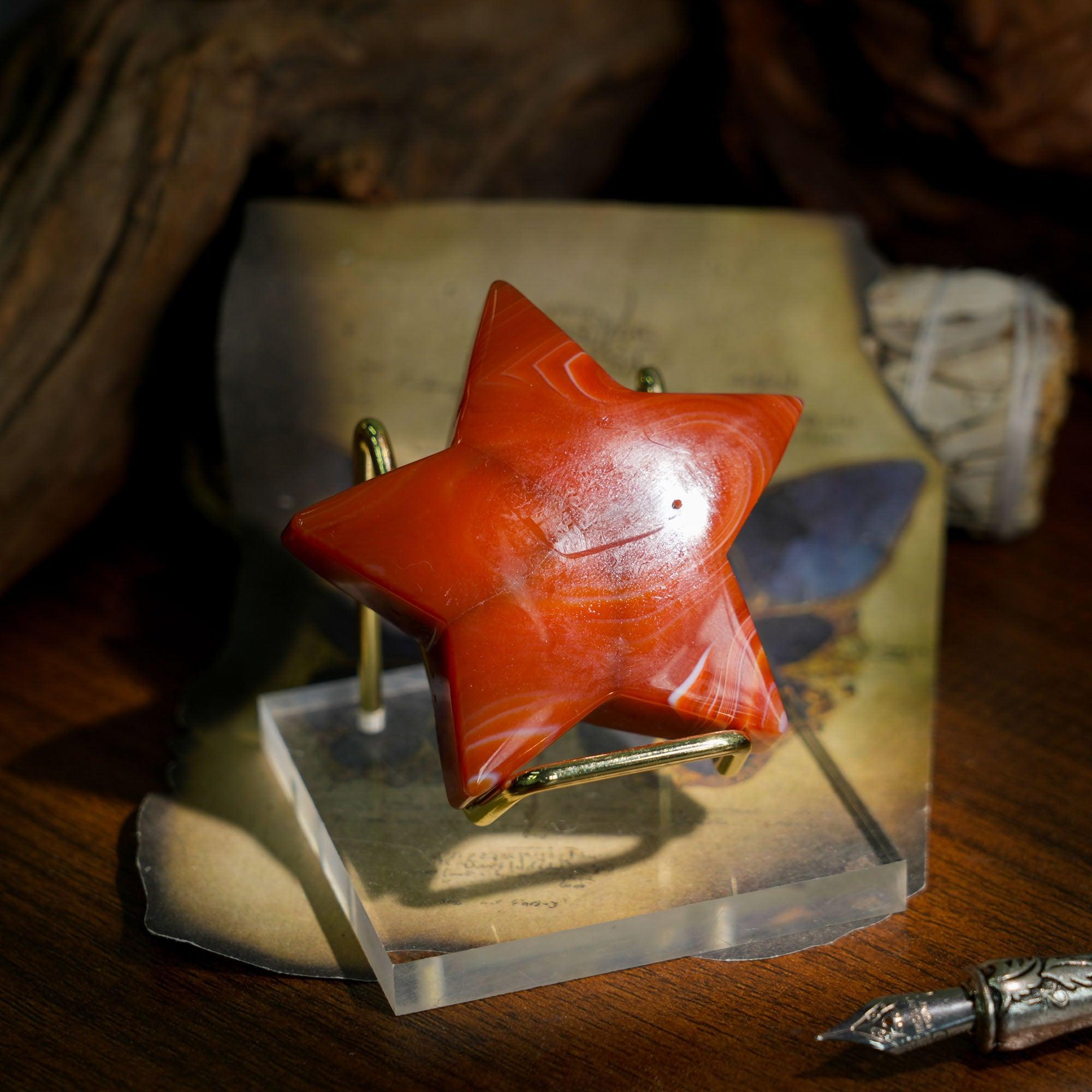 Sardonyx Pentagram - helmsman - crystal