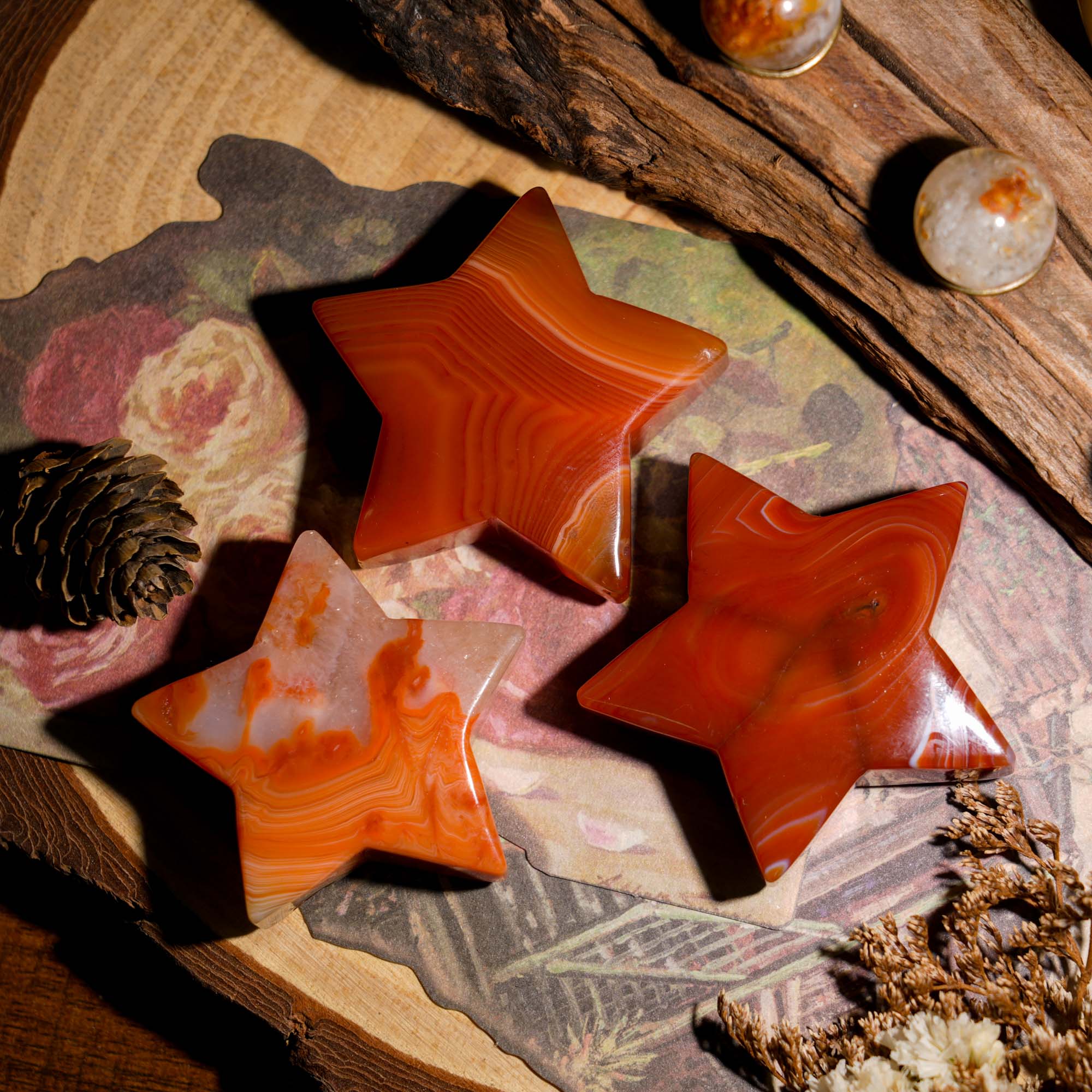 Sardonyx Pentagram - helmsman - crystal