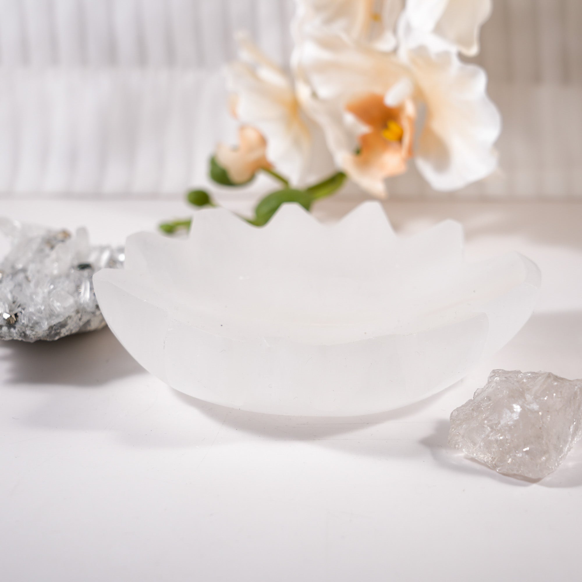 Selenite Charging Bowl - helmsman - crystal