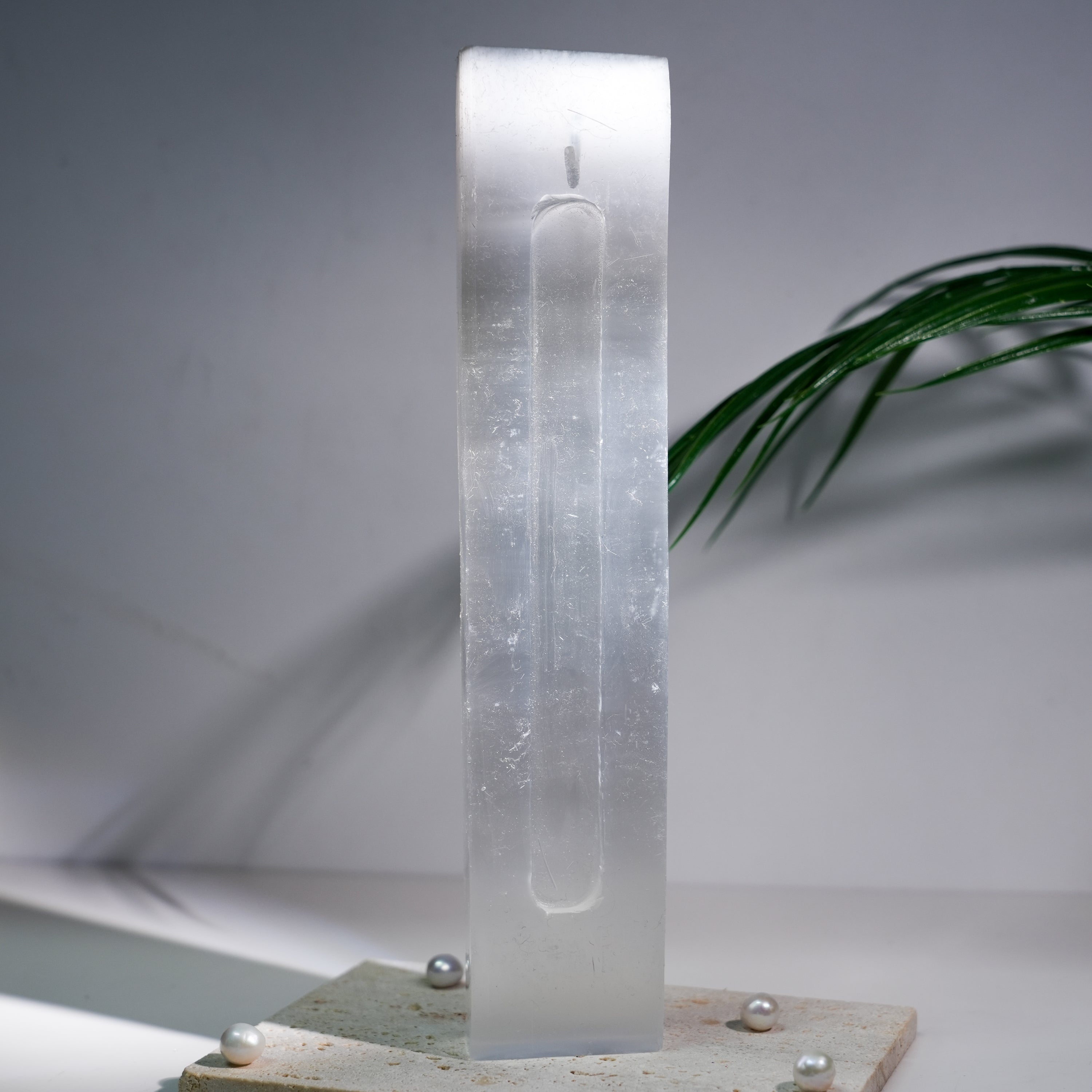 Selenite Charging Slab - Helmsman Crystal - Healing Crystal