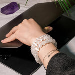 Selenite Crystal Bracelet - helmsman - crystal