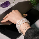 Selenite Crystal Bracelet - helmsman - crystal