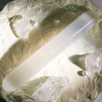 Selenite Cylinder Wand - helmsman - crystal