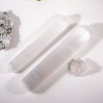 Selenite Cylinder Wand - Helmsman Crystal - Healing Crystal