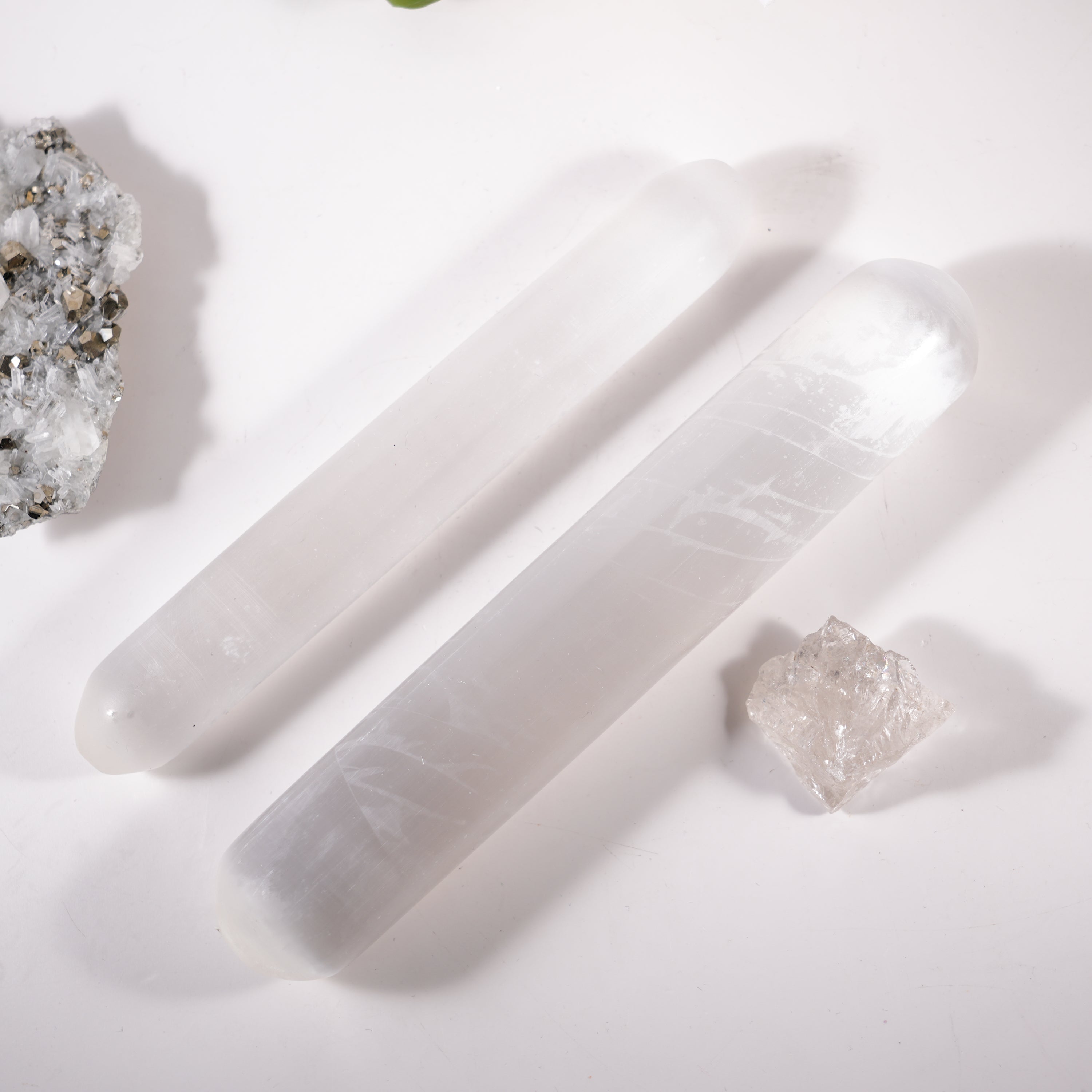 Selenite Cylinder Wand - Helmsman Crystal - Healing Crystal