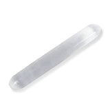 Selenite Cylinder Wand - helmsman - crystal