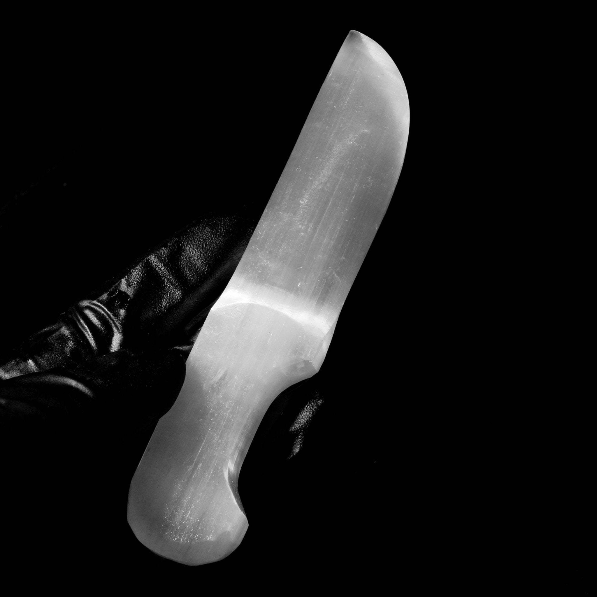 Selenite Dagger - helmsman - crystal