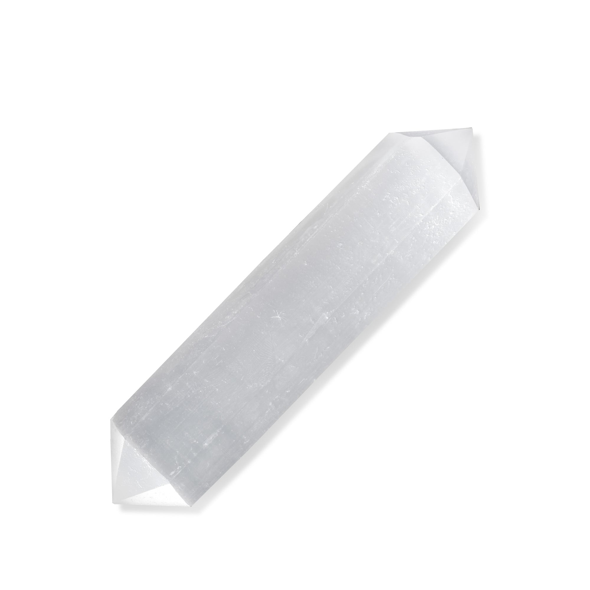 Selenite Double Terminated Wand - helmsman - crystal