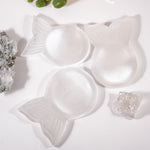 Selenite Fish Shape Charging Bowl - helmsman - crystal