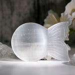 Selenite Fish Shape Charging Bowl - Helmsman Crystal - Healing Crystal