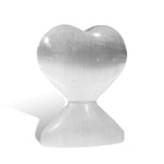 Selenite Heart Ornamnet - helmsman - crystal