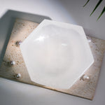 Selenite Hexagonal Charging Bowl - Helmsman Crystal - Healing Crystal
