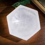Selenite Hexagonal Charging Bowl - Helmsman Crystal - Healing Crystal
