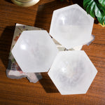 Selenite Hexagonal Charging Bowl - Helmsman Crystal - Healing Crystal