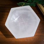 Selenite Hexagonal Charging Bowl - Helmsman Crystal - Healing Crystal