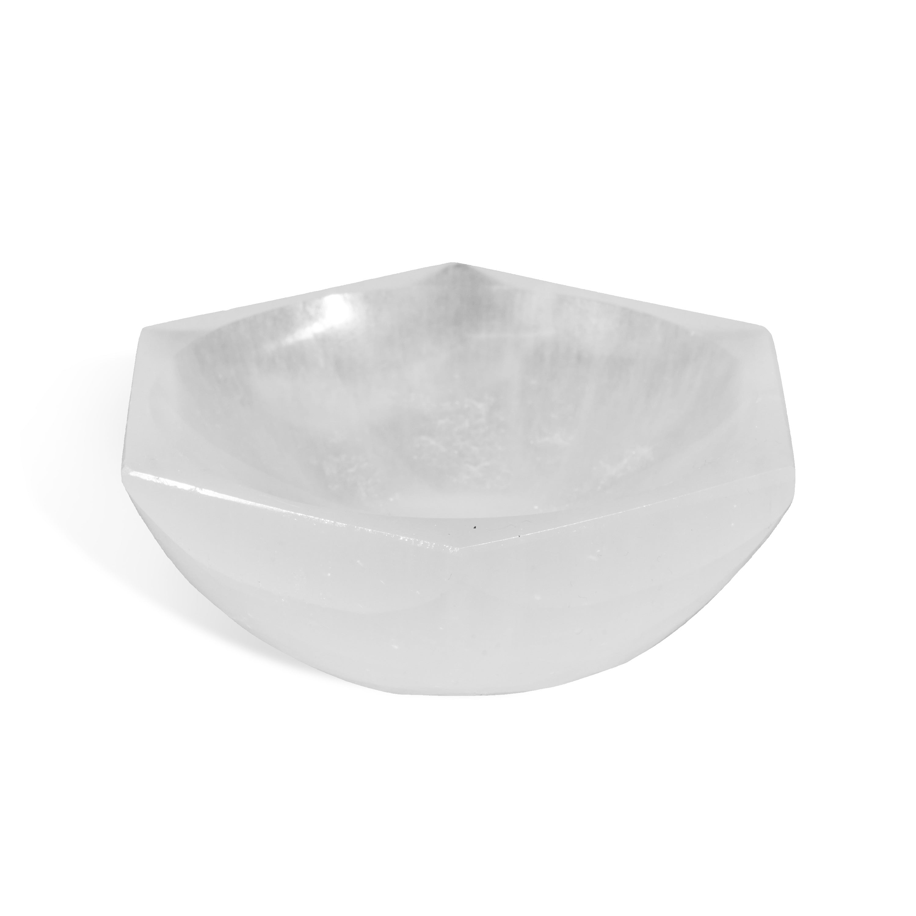 Selenite Hexagonal Charging Bowl - Helmsman Crystal - Healing Crystal