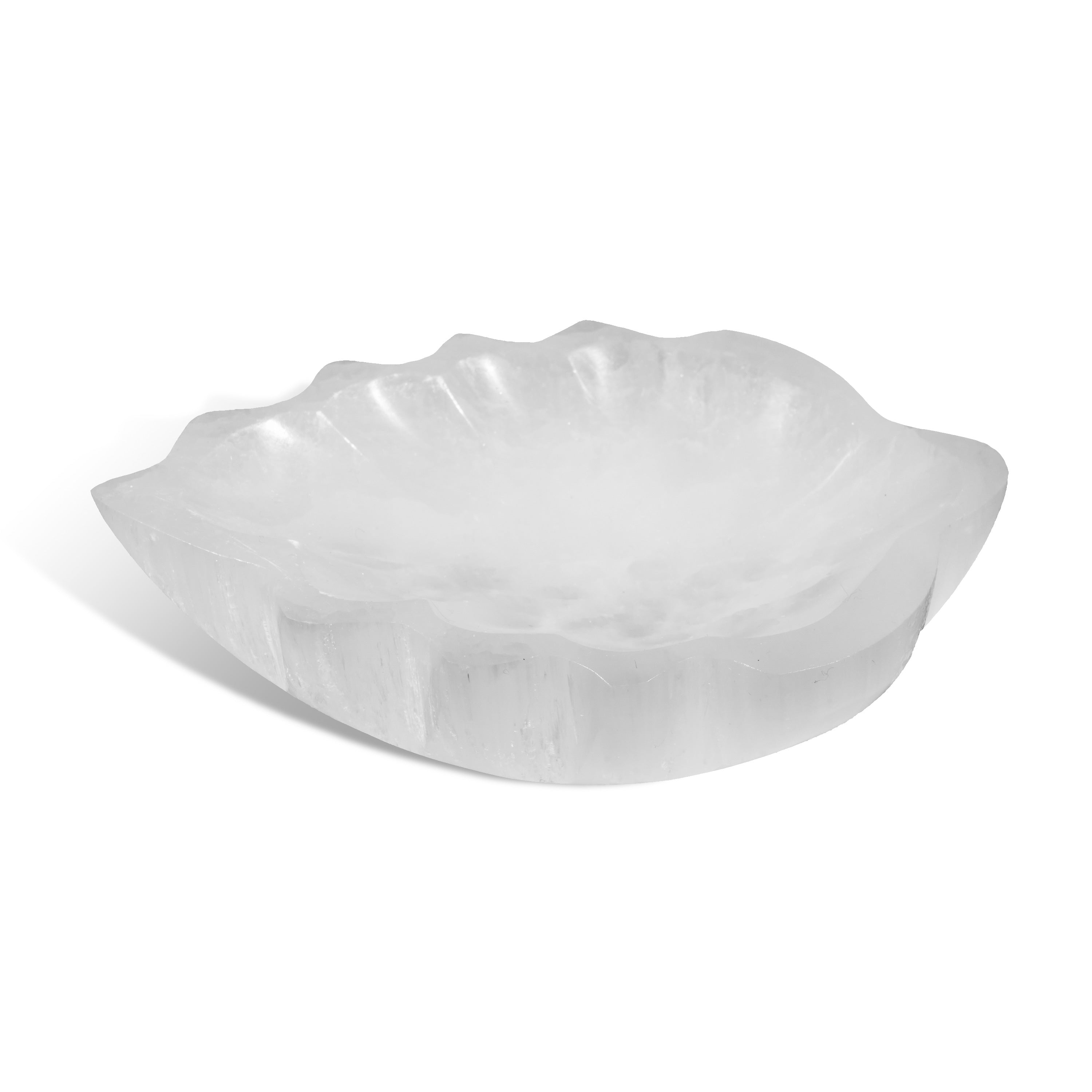 Selenite Leaves Charging Bowl - Helmsman Crystal - Healing Crystal