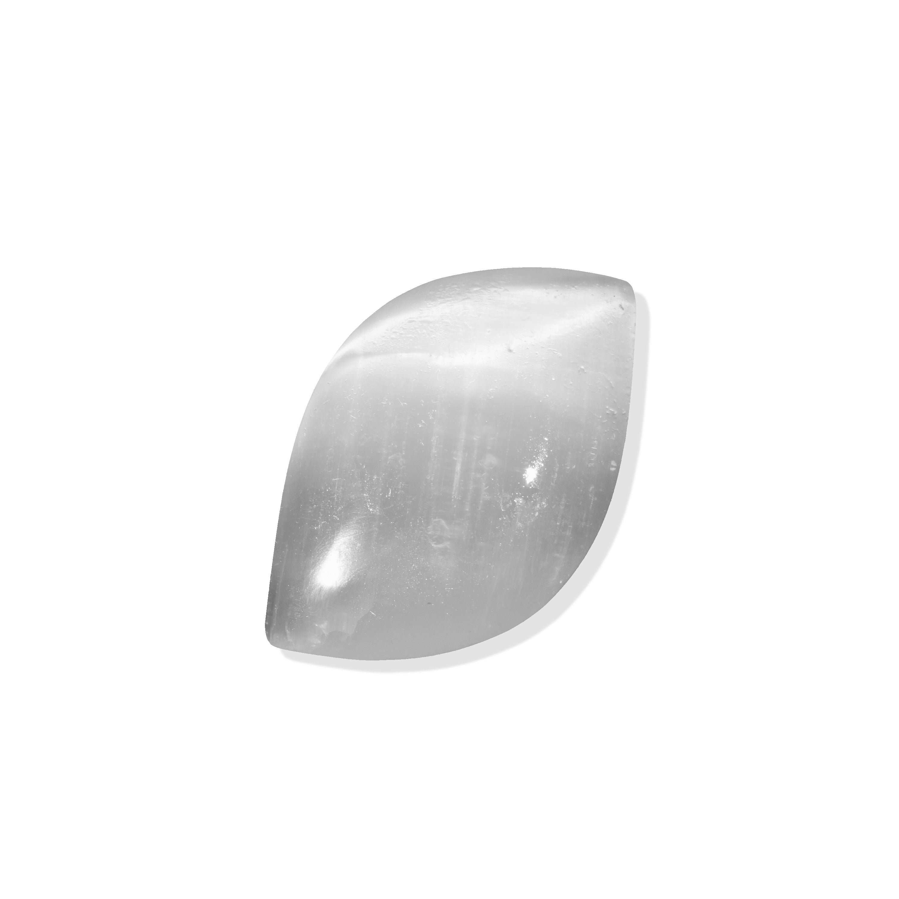 Selenite Leaves Palmstone - Helmsman Crystal - Healing Crystal