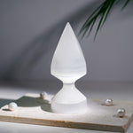 Selenite Ornamnrt - helmsman - crystal