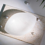 Selenite Oval Charging Bowl - helmsman - crystal