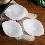 Selenite Oval Charging Bowl - helmsman - crystal
