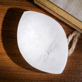 Selenite Oval Charging Bowl - Helmsman Crystal - Healing Crystal