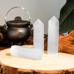 Selenite Point - helmsman - crystal