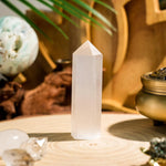 Selenite Point - helmsman - crystal