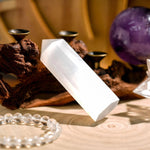 Selenite Point - helmsman - crystal