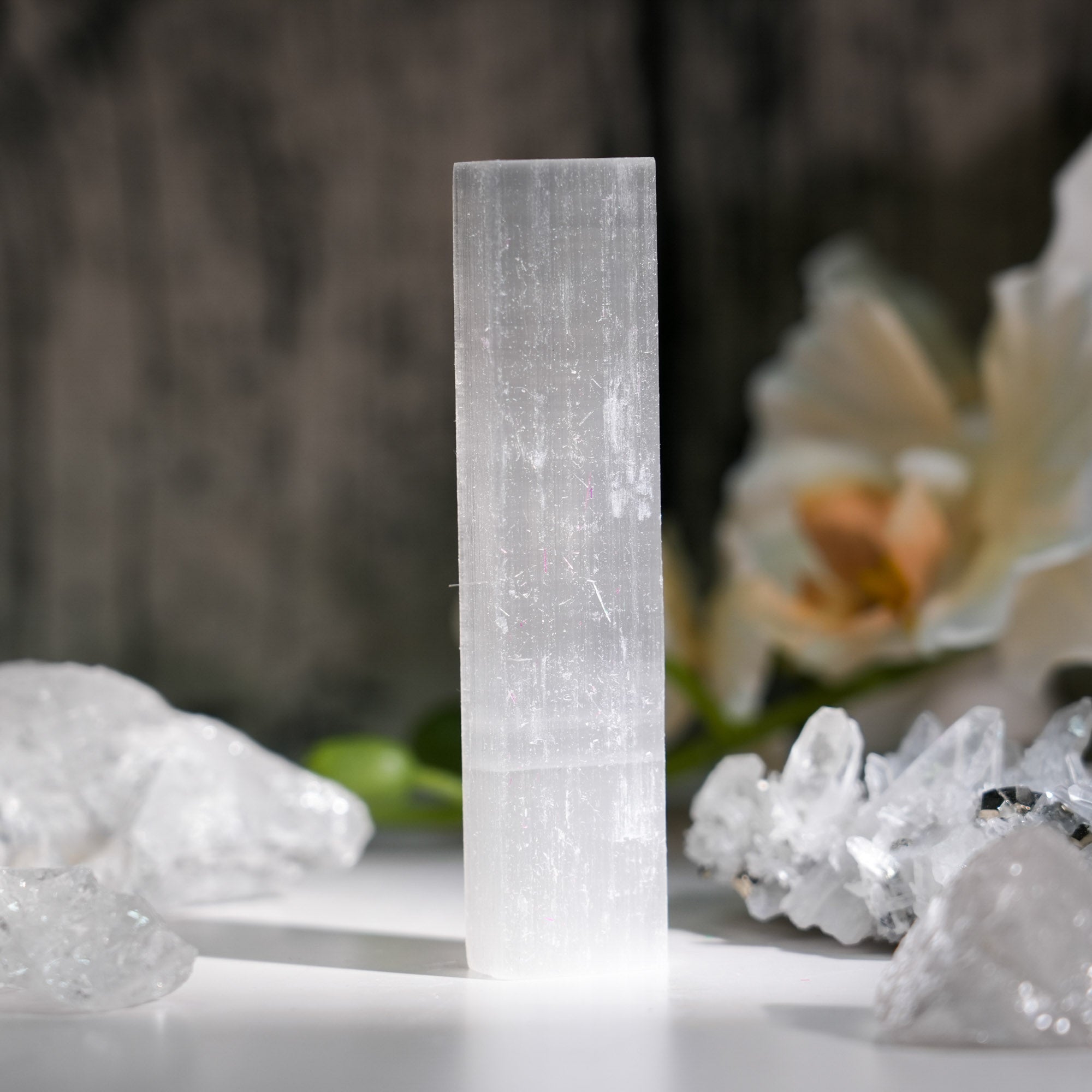 Selenite Rectangular Thick Sheet - helmsman - crystal