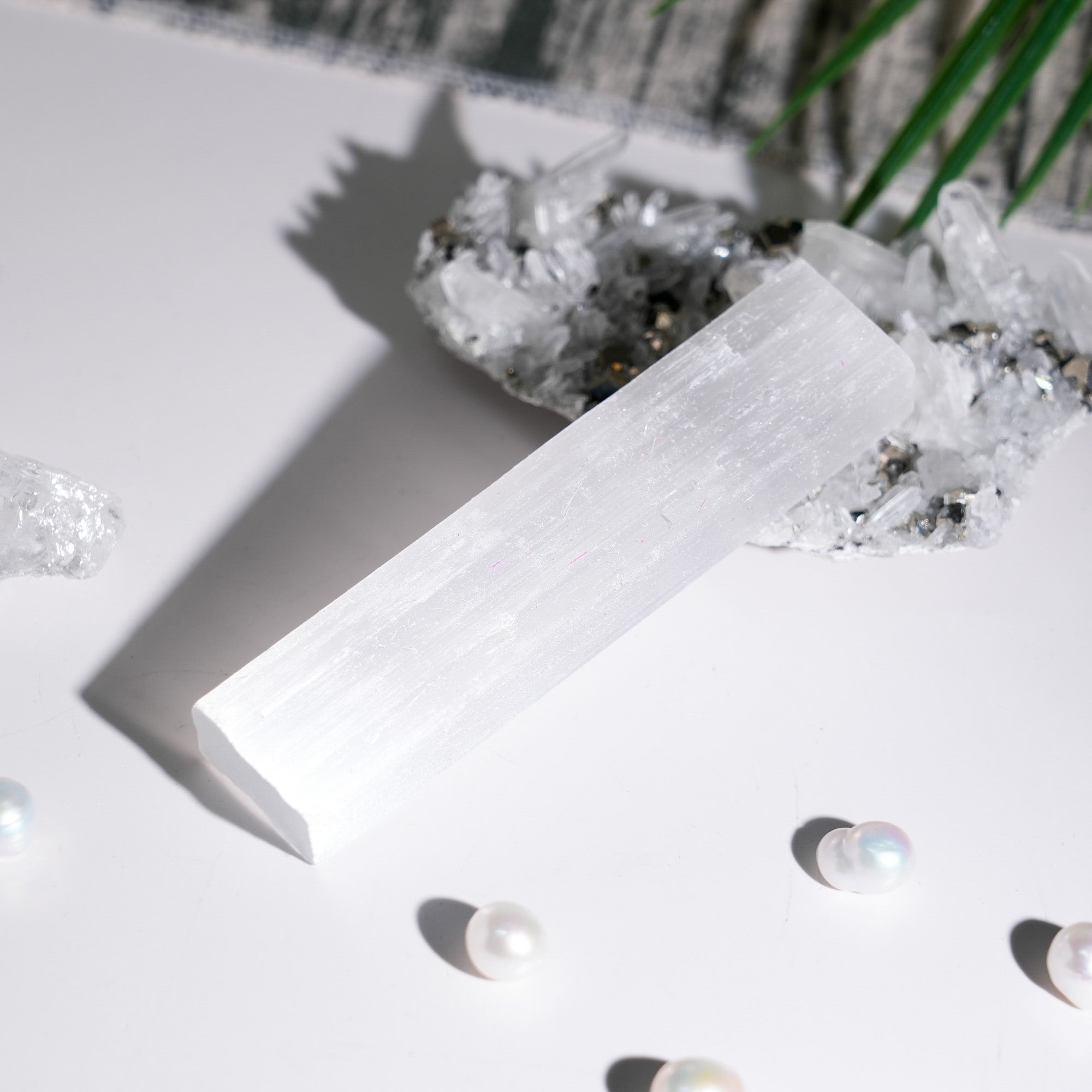 Selenite Rectangular Thick Sheet - helmsman - crystal
