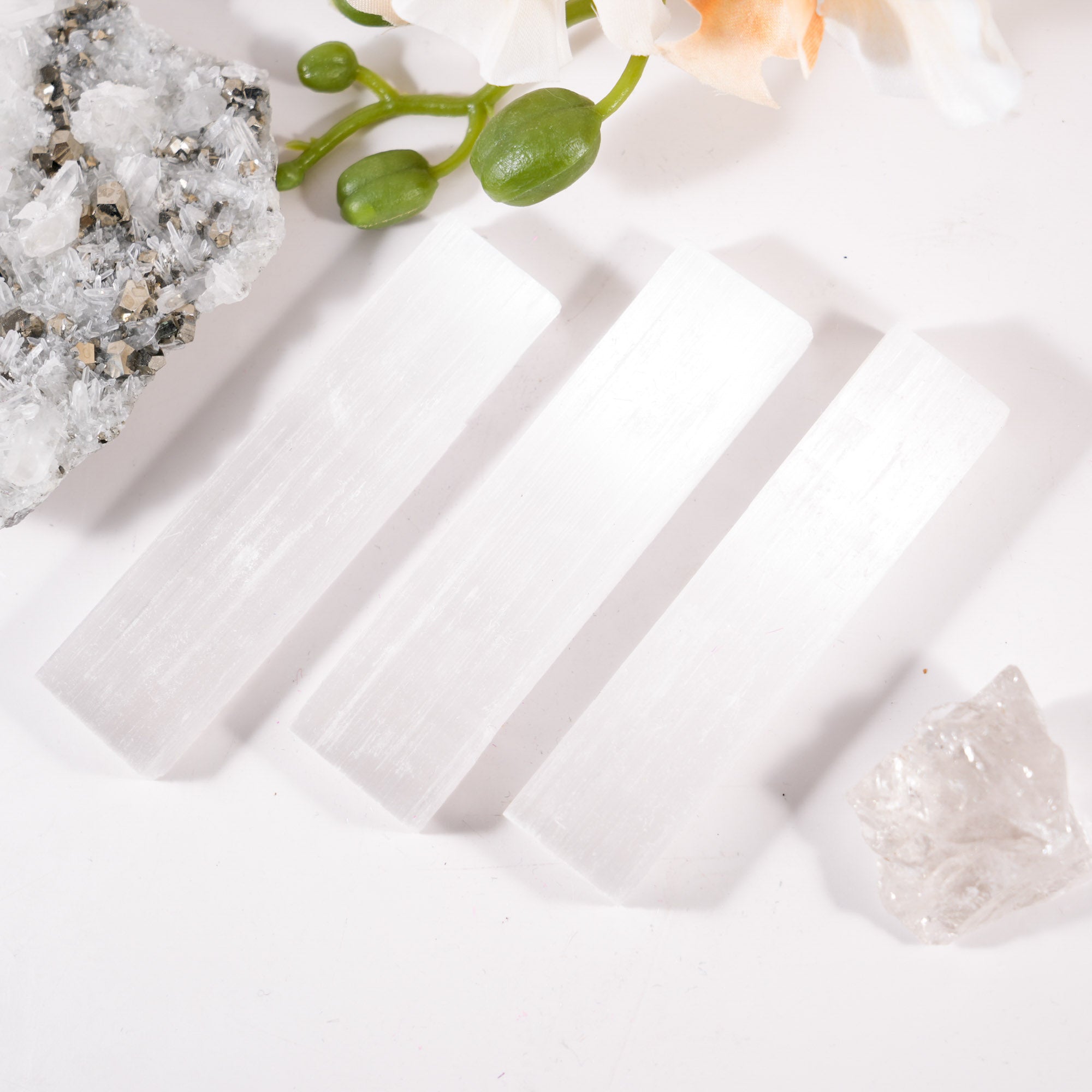 Selenite Rectangular Thick Sheet - helmsman - crystal