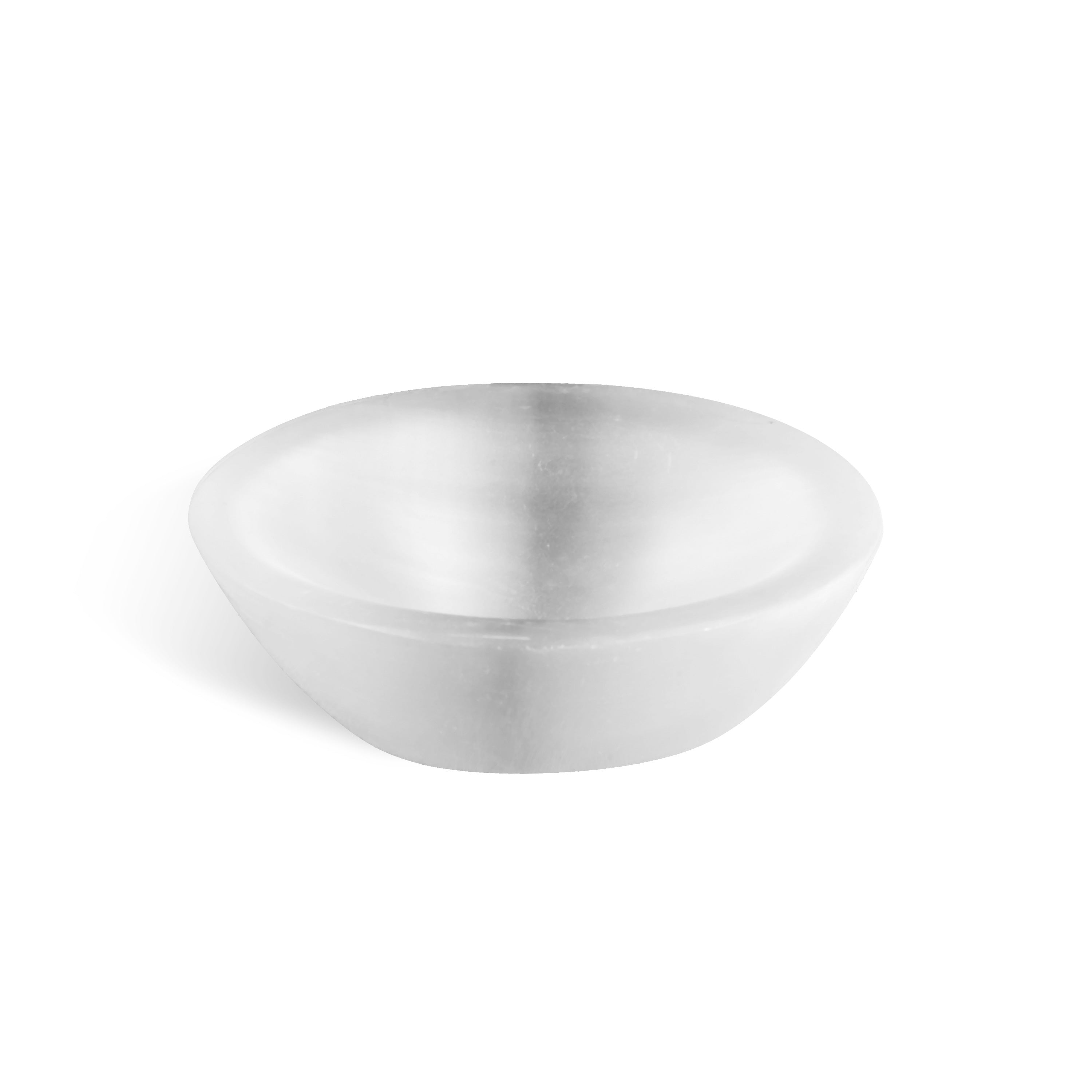 Selenite Round Charging Bowl - Helmsman Crystal - Healing Crystal