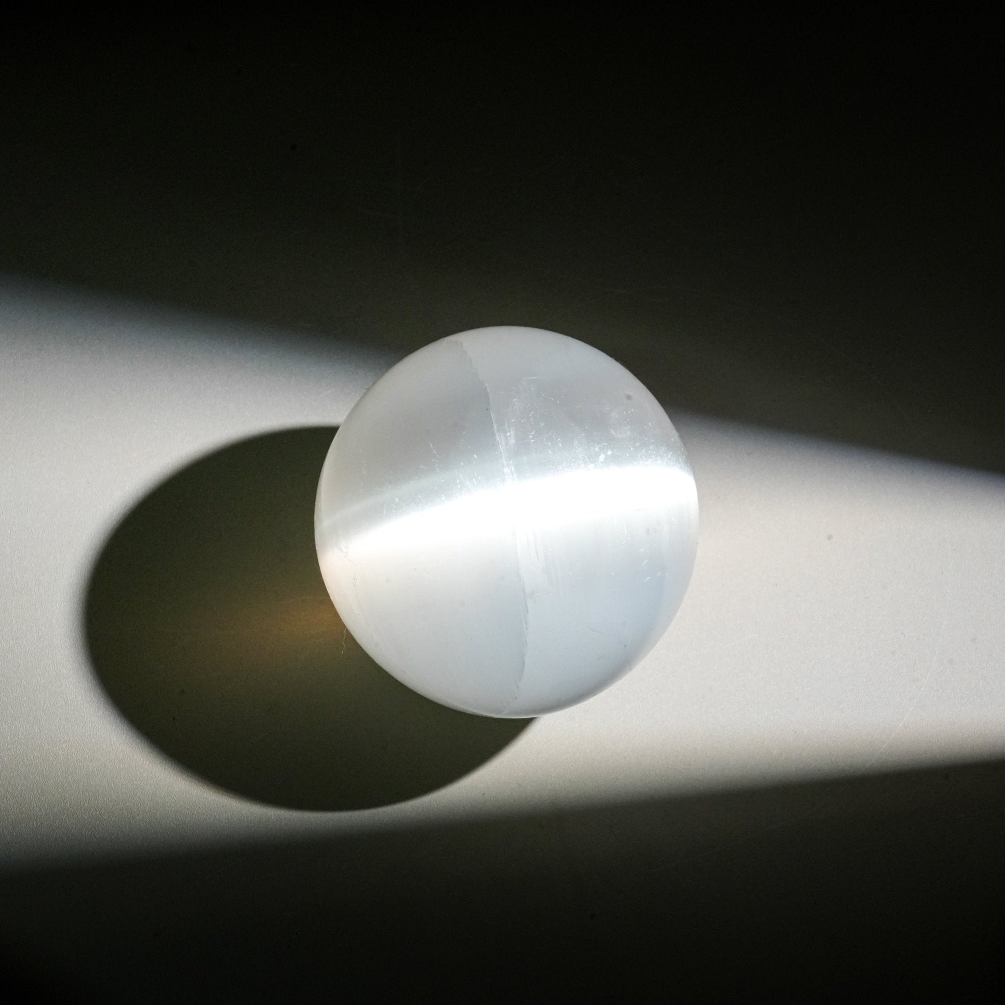 Selenite Sphere - helmsman - crystal