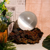 Selenite Sphere - helmsman - crystal