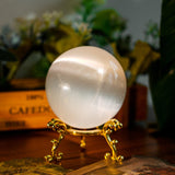 Selenite Sphere - helmsman - crystal