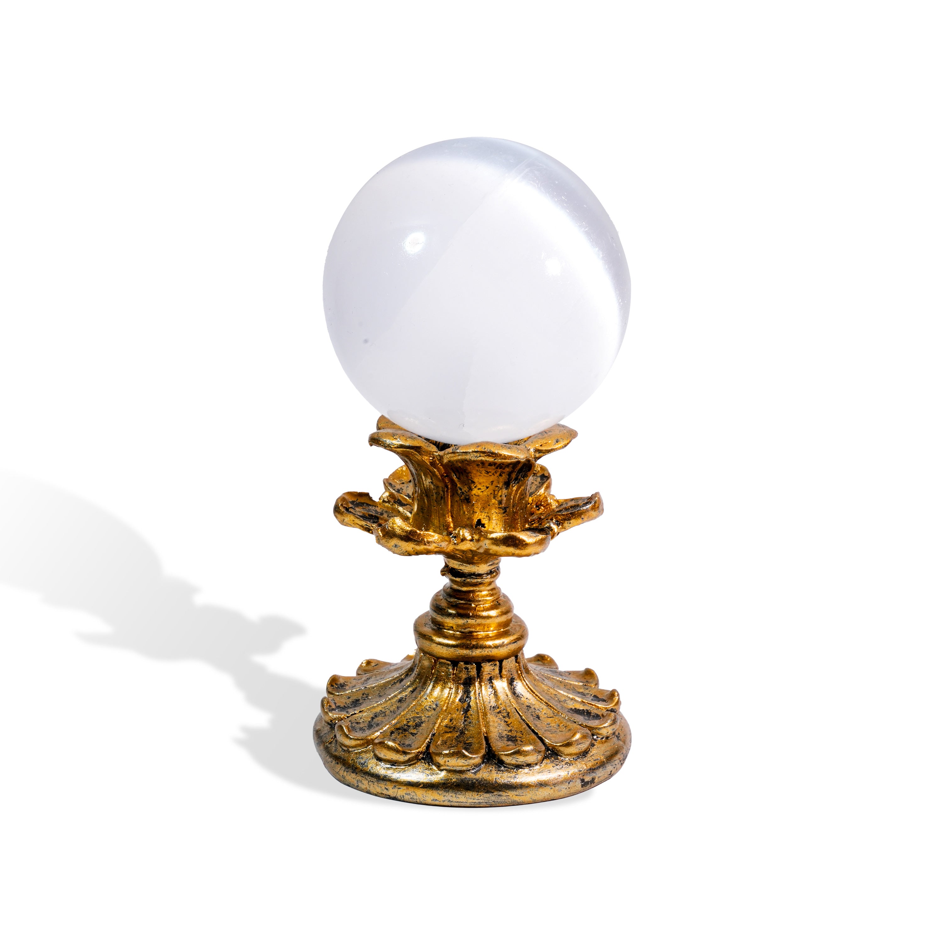 Selenite Sphere-Helmsman Crystal