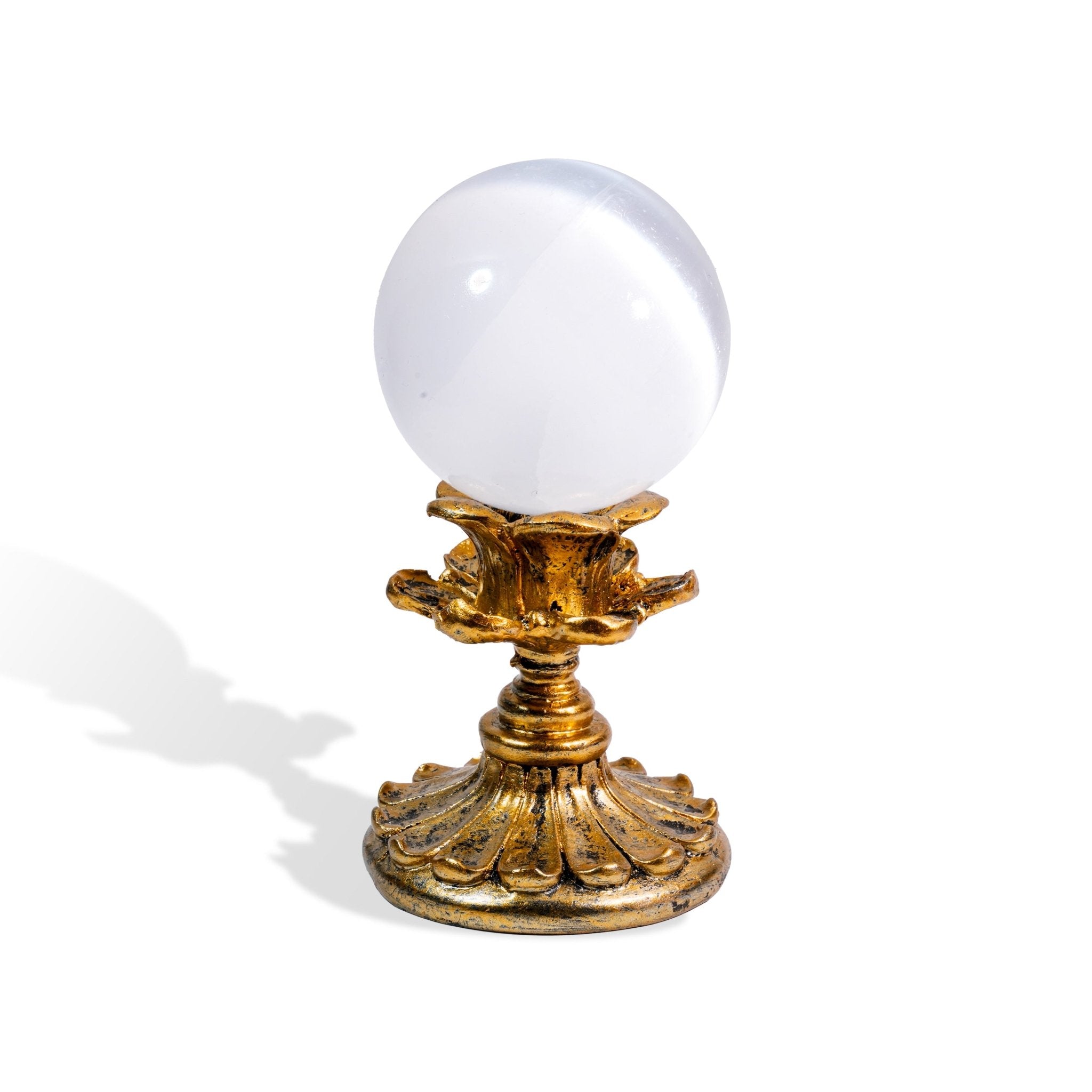 Selenite Sphere - helmsman - crystal
