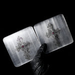 Selenite Square Charging Plate - helmsman - crystal