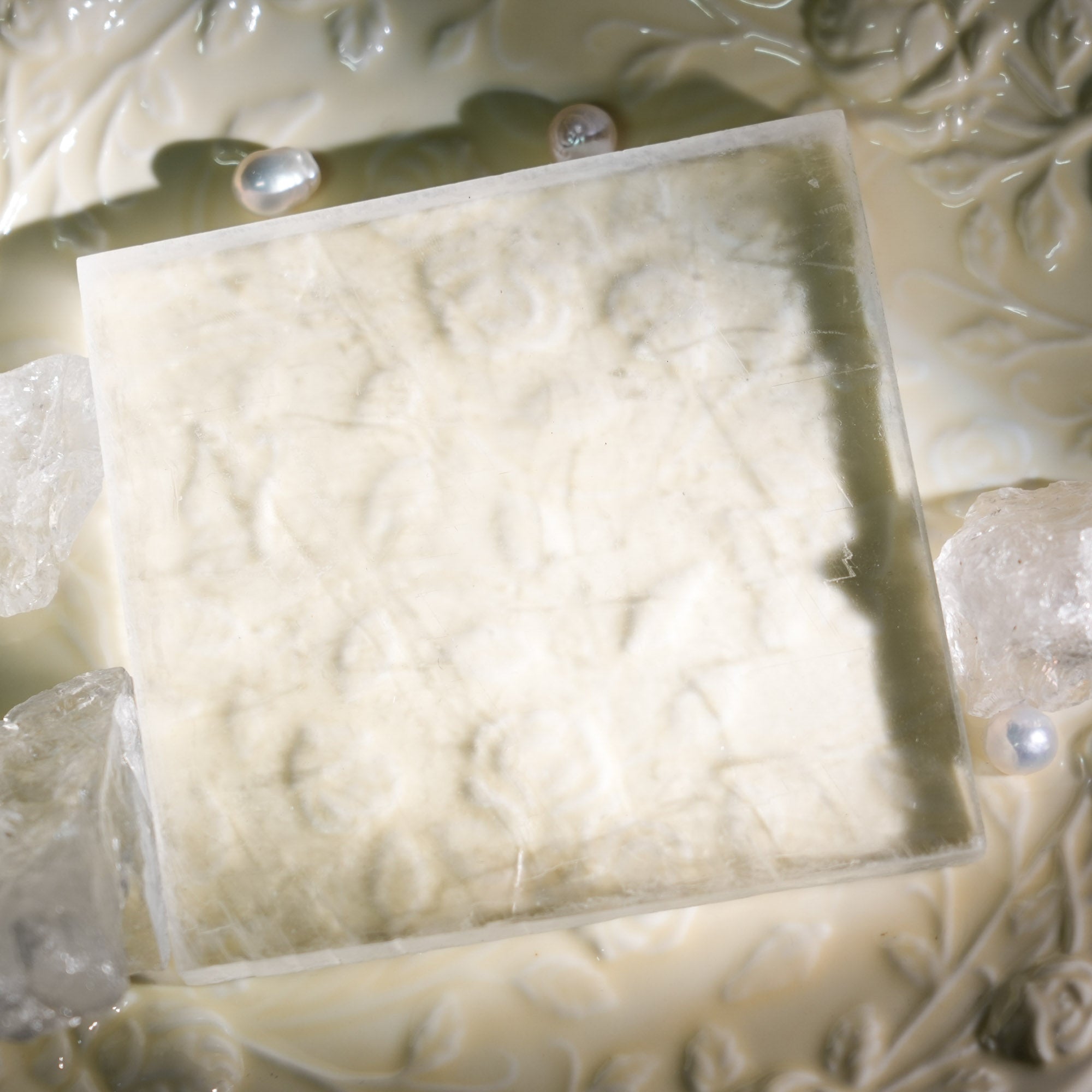 Selenite Square Slices - helmsman - crystal