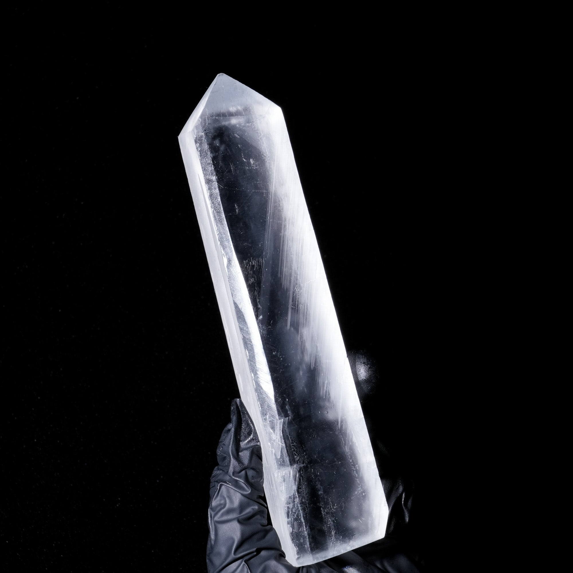 Selenite Tetrahedron Tower - helmsman - crystal